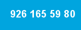 926 165 59 80